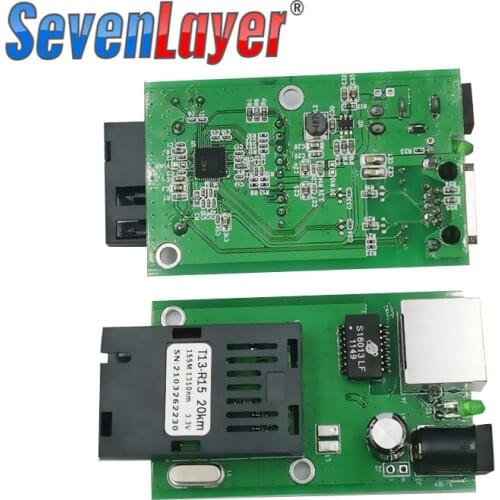 Media Converter Fiber Transceiver HTB-3100 Optical Fiber Single Fiber Converter 20km SC 10/100M Single mode Single Fiber