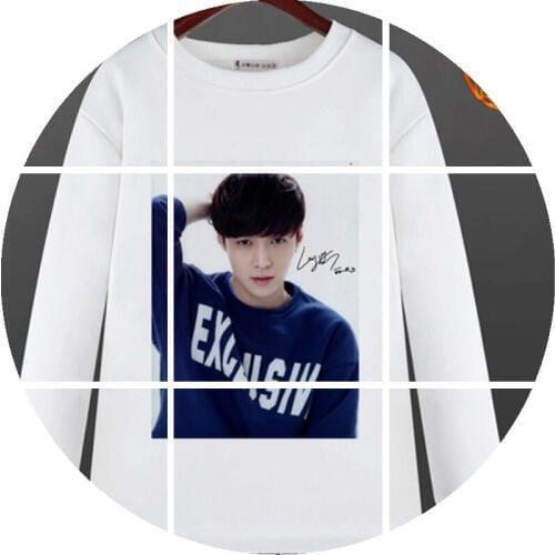 Kpop EXO cute Cartoon Printing Sweatshirts Popular Women/men new Korean Winter/Autumn hoodies female fans kawaii Clothes