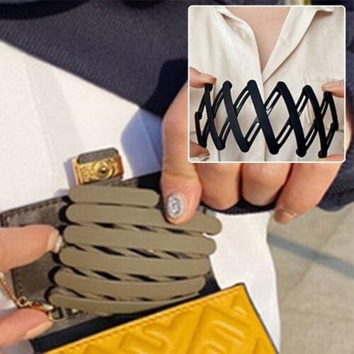 Fashion Women Plastic Stretch Hair Bands Hair Hoop Girls Scrub Fold No-Slip Headbands Hair Accessories