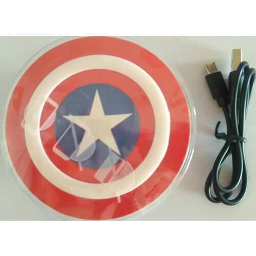 Cartoon Qi Wireless Charger Charging Pad With USB Cable for iPhone X 8 8 Plus For SAMSUNG S6 S7 S8 edge NOTE5 Nexus 4/5