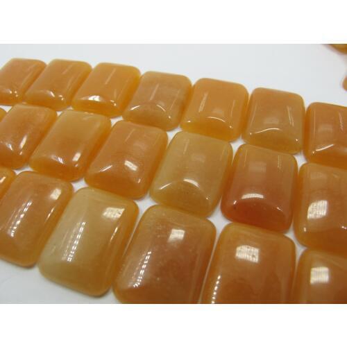 Natural Red Aventurine Bead Cabochon 15x20mm Rectangle Gem Stone Cabochon,Jewelry Ring Face Pendnat,10pcs/lot