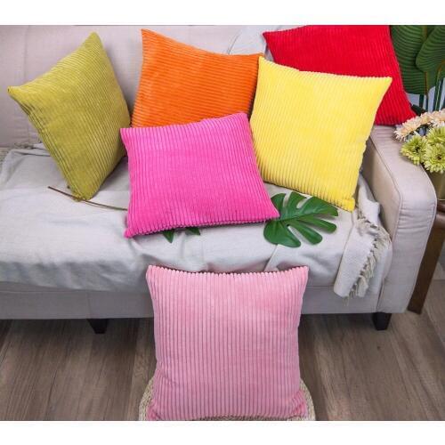 New stylish velvet wicked velvet pillowcase Nordic solid color not contain core for Home sofa Car 45*45cm