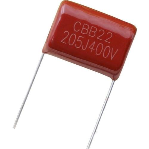 New 20PCS/LOT CBB22 205J 400V 2UF P=20MM CBB metal film capacitor