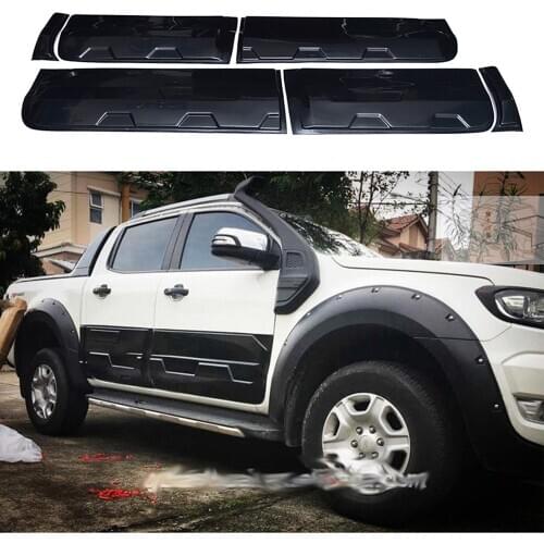 Car body kit outside door trim cover for ranger wildtrak XLT doubl cab body cladding auto parts T6 T7 T8 2012-2020 accessories
