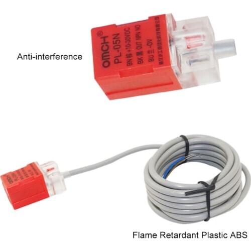 PL-05N Inductive Proximity Sensor Switch 5mm Detection NPN out DC10-30V Normal Open NO for Laser-Cutting Machine