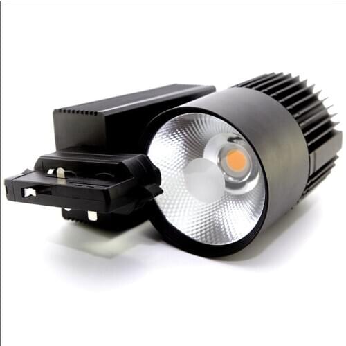 Dimmable 6PCS 40W COB LED Track Lights 4 Wires 3 Wires 2 Wires LED Track Rail Spotlight for Clothes Shoes Stores Shops Lighting