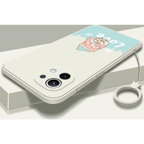 Luxury Liquid Case For Xiaomi Mi 11 Shockproof Fundas For Xiaomi 11 Mi 11 Full Cover Back Camera Case For Mi11 Silicone Bumper