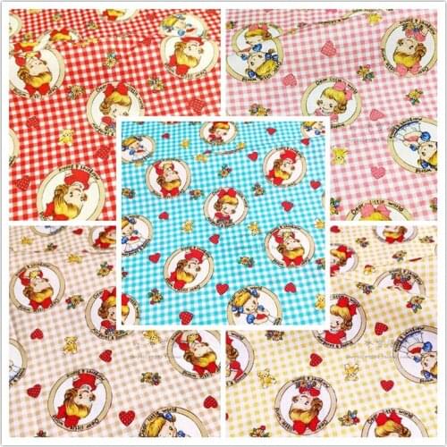 Disney Princess Beauty and Beast Print 100% Cotton Fabric for Girl Clothes Hometextile Cushion Cover Curtain Needlework DIY