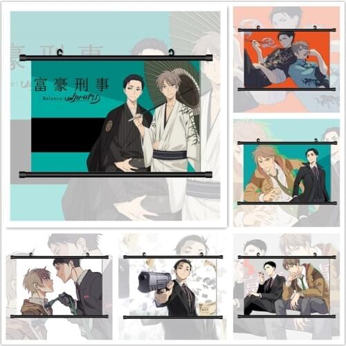 The Millionaire Detective Balance Unlimited Kambe Daisuke Katou Haru Anime Manga HD Print Wall Poster Scroll