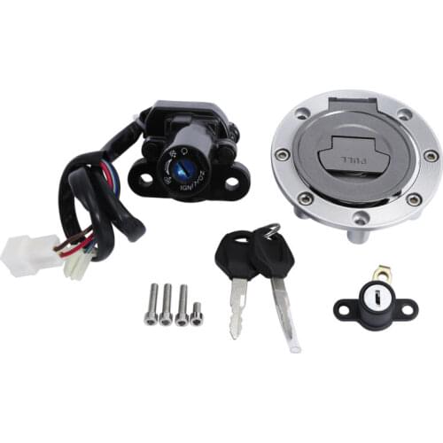 Motorcycle Fuel Gas Cap Ignition Switch Seat Lock For Yamaha YZF R6 R1 MT09 MT03 FJR1300 FZ6 FZ6R FZ09 XJ6