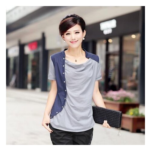 2020 Women Short Sleeve Shirt Top Garment Mint