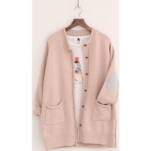 New Women Cardigans Fashion Autumn Winter Knitted Jacket Female Elegant Long Cardigan Casual Loose Pockets Sweaters Coat AB460