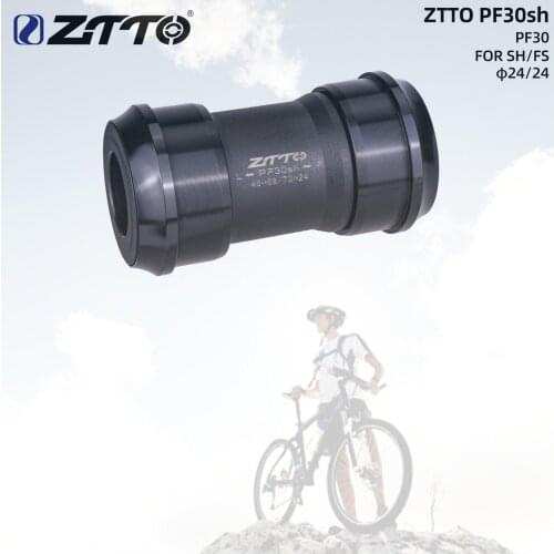 ZTTO PF30sh BB PF30 24 Adapter Bicycle Press Fit Bottom Brackets MTB Road Mountain Bike Parts for PF30 68/73mm 46mm Frame Shell