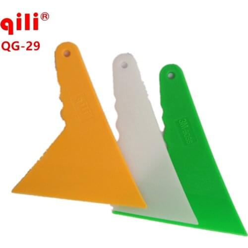 120/pack QILI QG-29 Mini Handle Scraper Tools Shovel 3 colors Imported POM Material Car vinyl Film wrapping Snow Removal tools