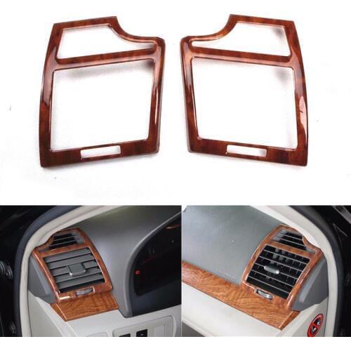 2pcs/set Car Dashboard Side Air Vent Frame Car Trim For Toyota Camry 2006-2011 Car Accessories