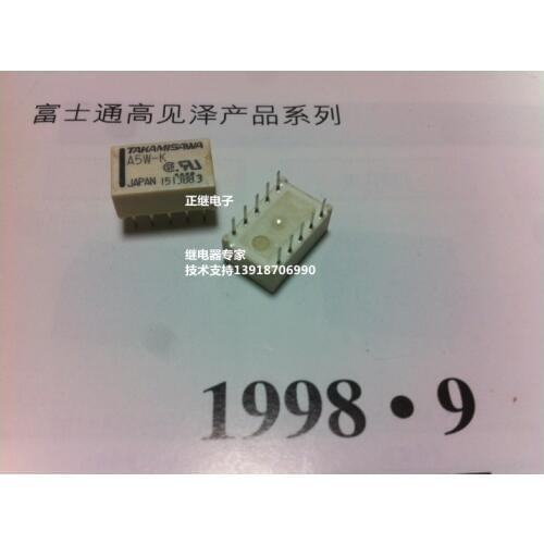 2pcs/lot Imported signal relay A5W-K 10PIN / 5V / 1A