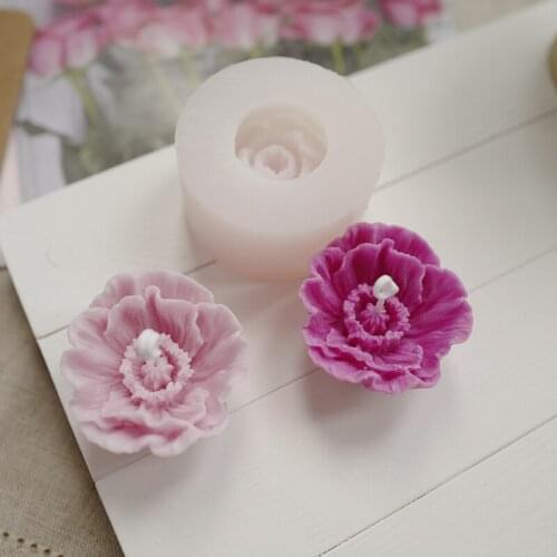 3d Flower Silicone Mold Homemade Scented Candle Mold Diy Scented Candle Making Kit Soap Mold Cake Decoration Soap Making