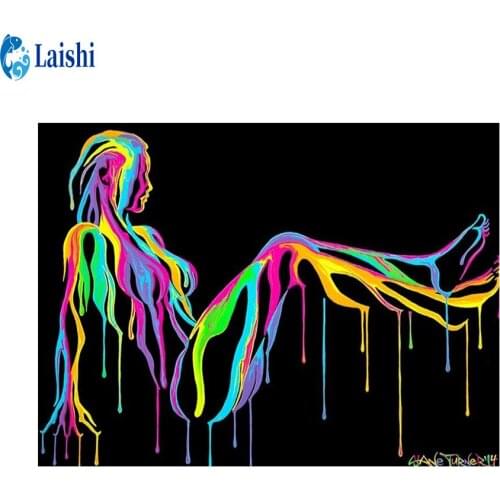 5D DIY Diamond Painting Abstract graffiti body art Rhinestone Embroidery Cross Stitch Kit Mosaic Diamond Art Home Decoration