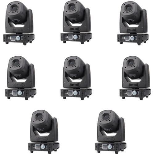 8pcs LED Spot 100W Lighting Moving Head Light DMX 512 focusing 7 Dynamic&6 Static Pattern Stage For Dj Disco Party Concert Bar