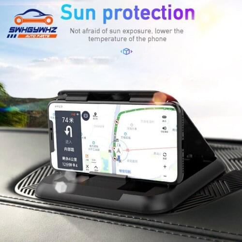 Car Phone Holder Mount Universal Dashboard Phone Holder for Car Anti-Slip Silicone Suction Pad Adjustable Smartphone Support