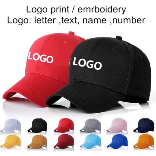 Factory price Custom logo hat Adult Outdoor Casual Sport Baseball caps Hiking Jogging Tennis Hat with logo Print Embroidery