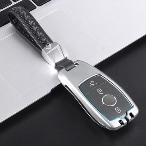 Car Key Case for Mercedes-Benz C260L C200LA200L GLC GLB Car Luxury Keychain Bag Decoration Accessories Supplies
