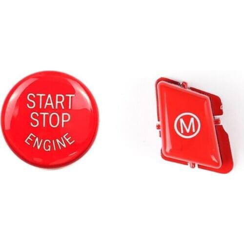 1Set Car Steering Wheel M Model Button with START Stop Engine Button for BMW-3 Series M3 E90 E91 E92 E93 2007-2013 Car Y5GF