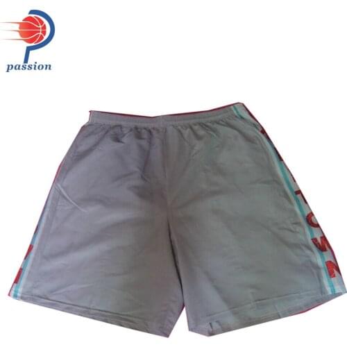 Customized 100%polyester Microfiber Grey Lacrosse Short With Side Panels and Back Pocket