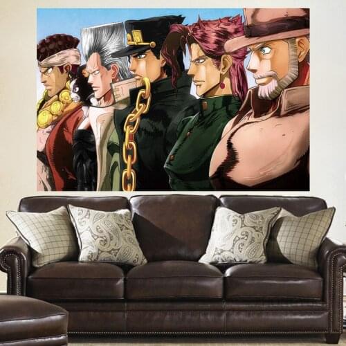 JoJos Bizarre Adventure -Japanese Cartoon Poster and Canvas Prints Wall Art Pictures Home Decor P