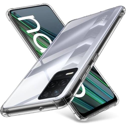 Transparent Silicone Phone Case For oppo realme narzo 30 5G Clear Soft Back Cover on realmy narzo30 5G shockproof Cases Coque