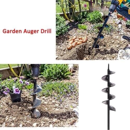 Planter Garden Auger Spiral Drill Bit Planting Hole Digger Drill Bit