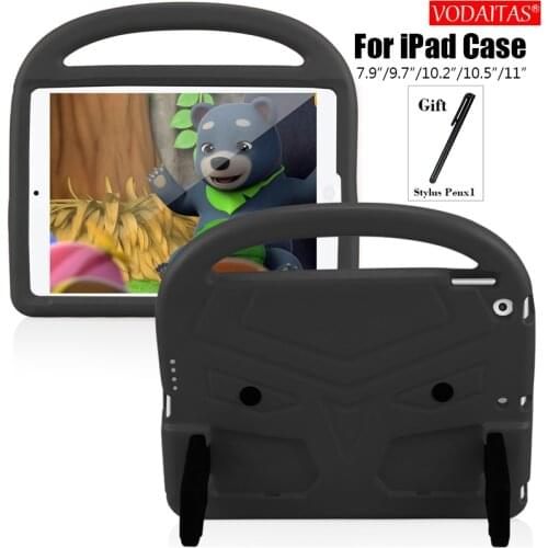 EVA Silicon Coque for iPad 9.7 inch 2017 2018 10.2 inch 2019 2020 4th 5th 6th 7th 8th Gen Air 2 3 4 Case Kids Shockproof Cover