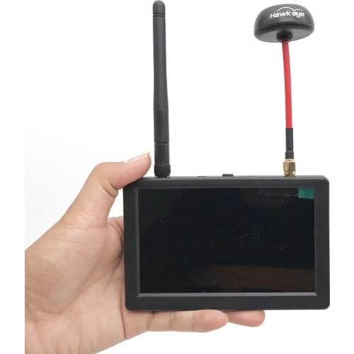 Hawkeye Little Pilot 5 inch 800x480 FPV Monitor High Brightness 5.8G 48CH Dual Receiver for RC FPV Drone Racing part