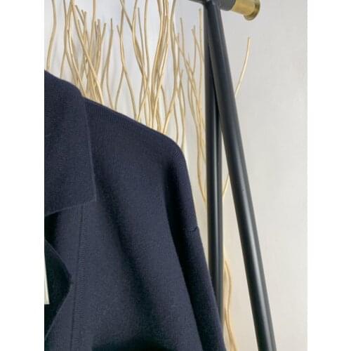 Women Embroidered Logo Knit Cardigan Double Breasted Long Sleeve Loose Autumn Winter New 2021 Female Sweaters