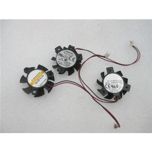 2PCS YD124010HL T124010DL EFB0412HHA FOR ASUS GT730-1GD3 HD4550 HD5570 ATI NVIDIA VGA Fan VGA COOLER Diameter of 35mm Pitch 26mm
