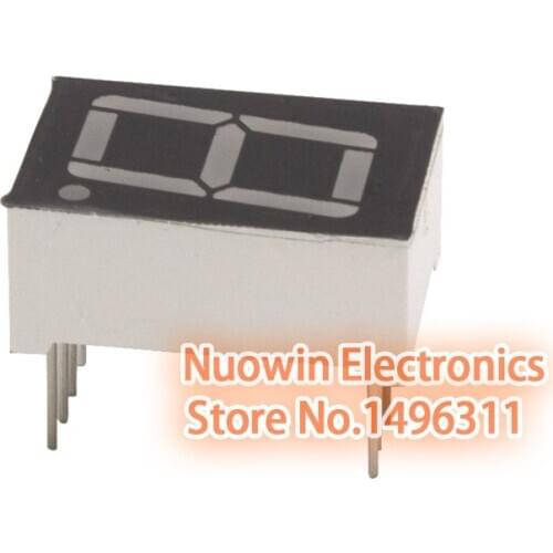 200pcs 7 segment common Cathode 1 Bit Digital Tube 0.56" 0.56in. Red LED Display
