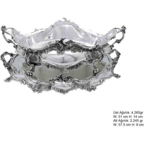 925 sterling Silver Floral Jardinyer