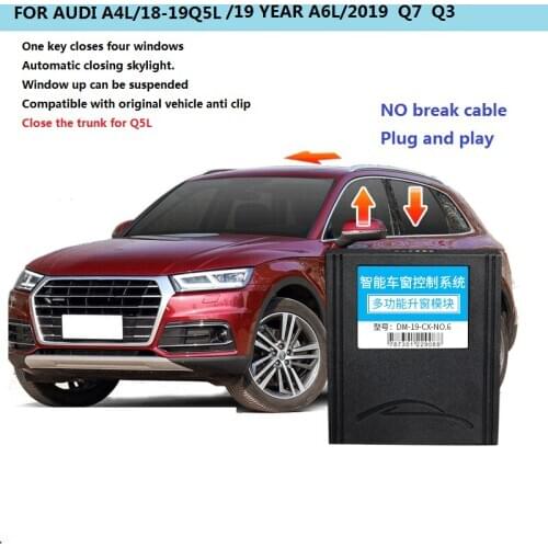 Car Window Closer Glass Opening /Closing Automaticly One-button lift automatically +Sunroof Closerfor AU DI A6L 2012-2019