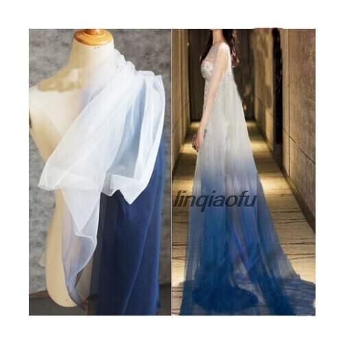 White gradient dark blue perspective mesh fashion womens catwalk background cloth