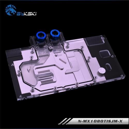 Bykski water cooling block For Maxsun GTX1080Ti Super JetStream GAMEROCK PREMIUM 11G Graphics card full cover /N-MX1080TISJM-X