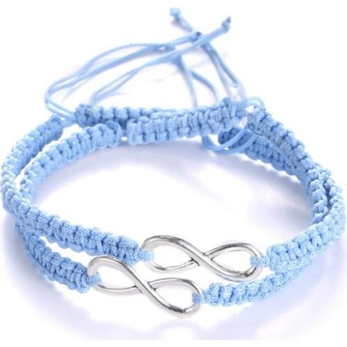 Hot Creative Hand-woven 8 Word Lucky Bracelet Fashion Personality Couple Friends Gift Accessories