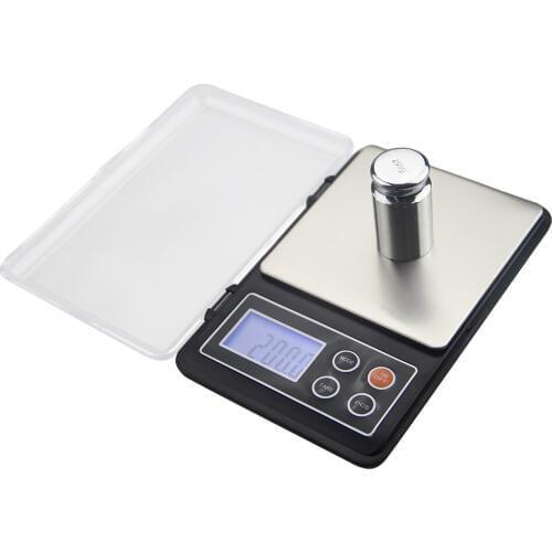 ACCT 2000g * 0.1g Digital Scale Portable Pocket Weight Scale Mini Electronic Food Kitchen Precision Weighing Tools LCD Display