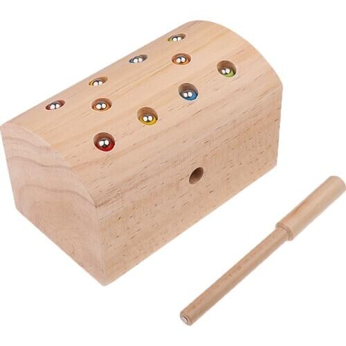 Wooden Catch Insects Game Toys Kids Children Montessori Educational Toys For Hand-eye Coordination And Fine Motor Skills