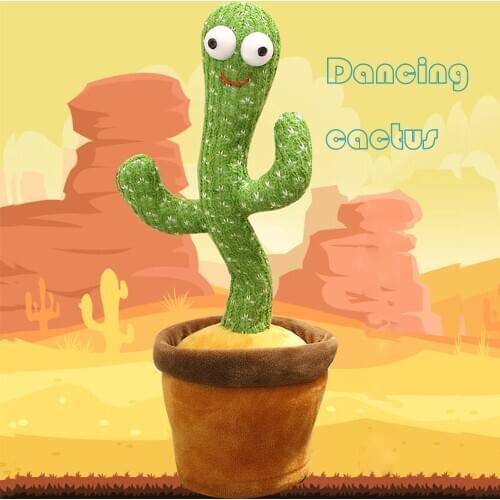 Baby Musical Toy Educational Child Toy Dancing Cactus Wiggly Singing Plush Dolls Lovely Interesting Electronic Shake Dancing Toy