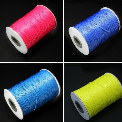 Dia 1mm 160M/roll Colorful Wax Cord String For Jewelry Making Beading Wire Jewelry Findings for Making Bracelet Necklace