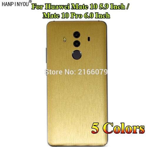For Huawei Mate10 Mate 10 Pro 10Pro Back Brushed Metal Decal Skin Phone Protective Wire Drawing Sticker Protector