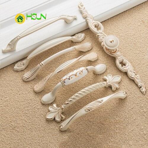 Door Pull Handle Cabinet Wardrobe Cupboard Dresser Drawer Closet Furniture Ivory White European Best Selling Knob Wholesale
