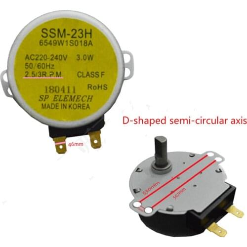 220V turntable motor SSM-23H motor 6549W1S018A new for LG microwave oven servo motor
