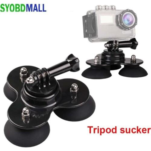 Low-angle Shoot Fixed Bracket for Sports Camera Tripod Sucker Mount for Gopro Hero9 Holder for XIAOYI SJ4000 Action Video Camera