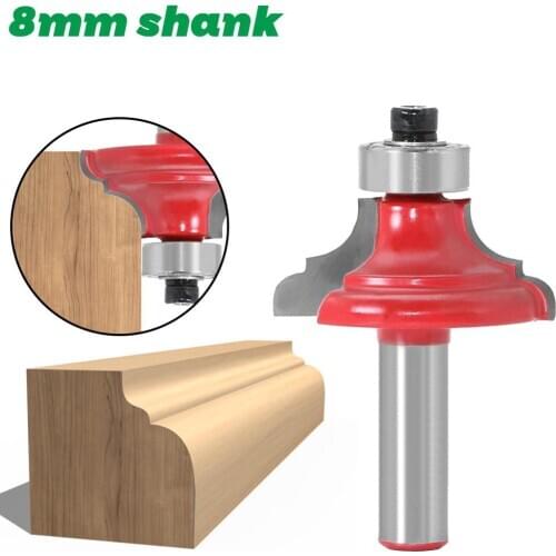 8mm Shank Wood Router Bit Straight End Mill Trimmer Cleaning Flush Trim Corner Round Cove Box Bits Tools CNC Milling Cutter